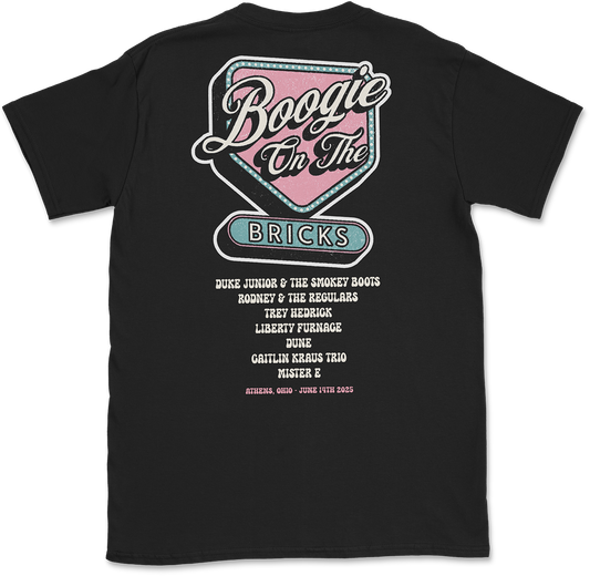 "Boogie On The Bricks" T-Shirt (Black)