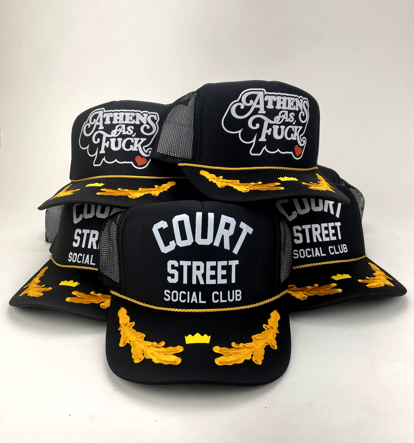 Court Street Social Club Captain Trucker Hat (Black)