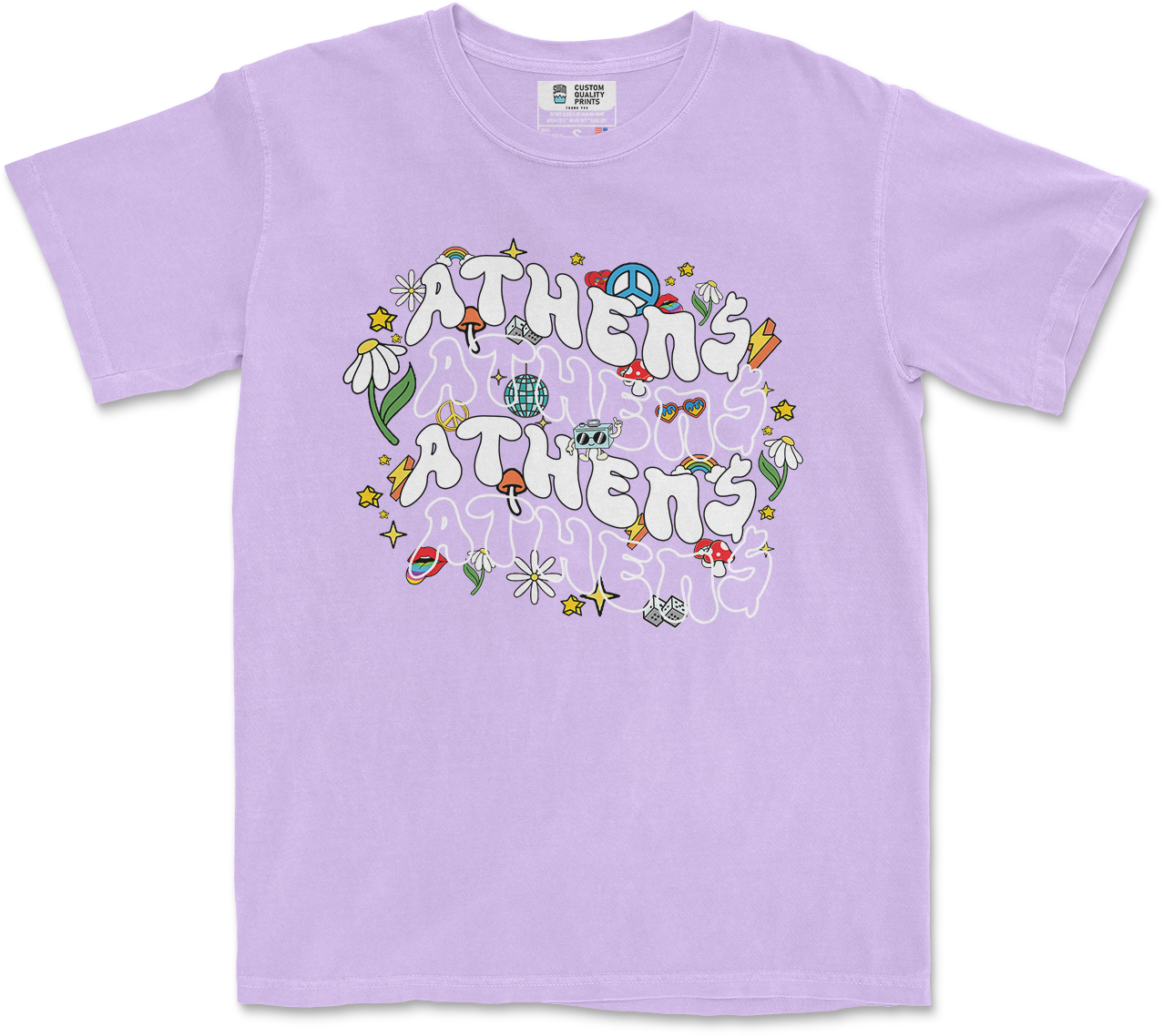 Athens Retro T-Shirt (Orchid)