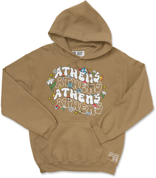 Athens Retro Hoodie (Sand)