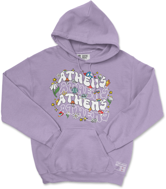 Athens Retro Hoodie (Orchid)