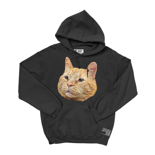 Athens Pumpkin Cat Hoodie (Black)