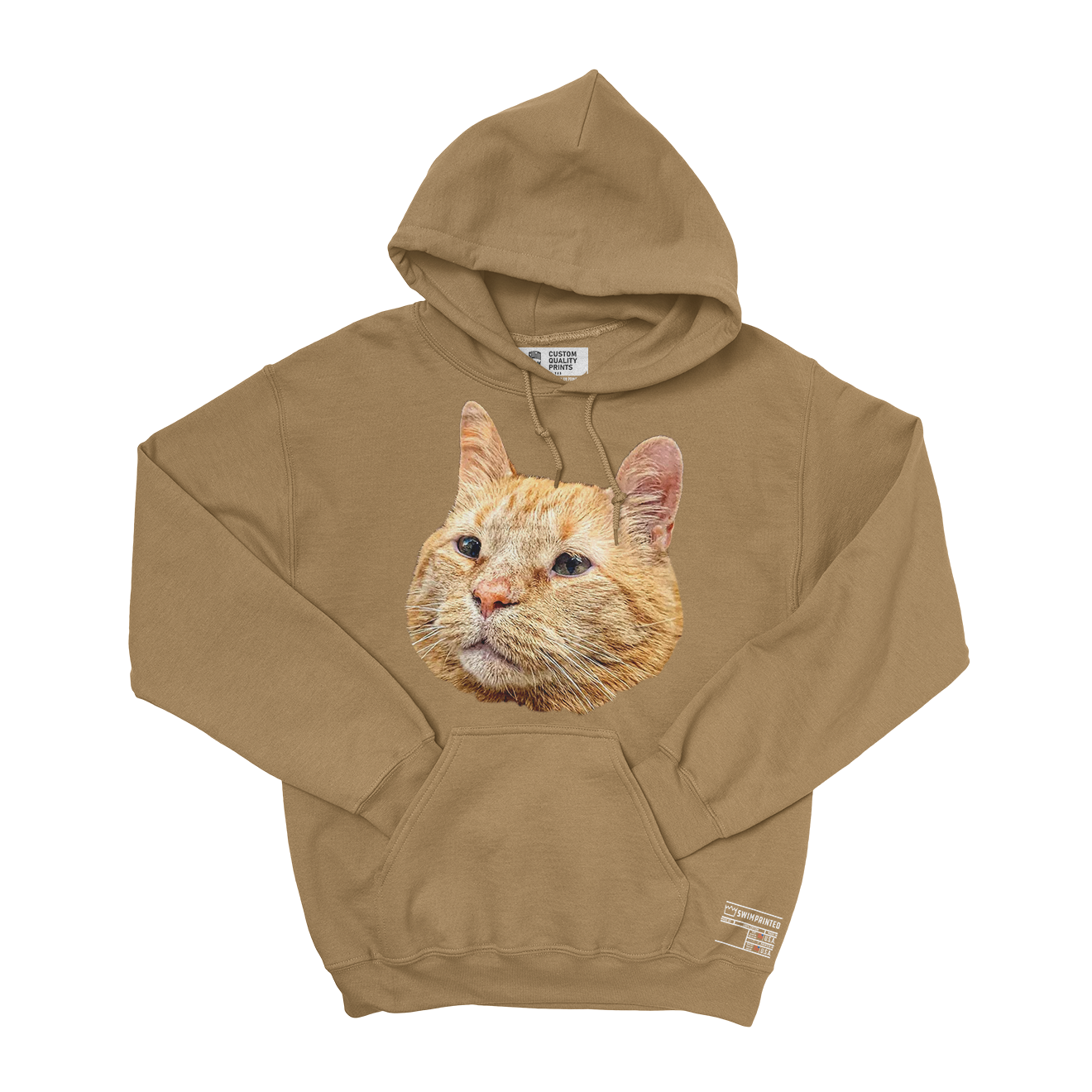 Athens Pumpkin Cat Hoodie (Sand)