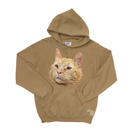 Athens Pumpkin Cat Hoodie (Sand)