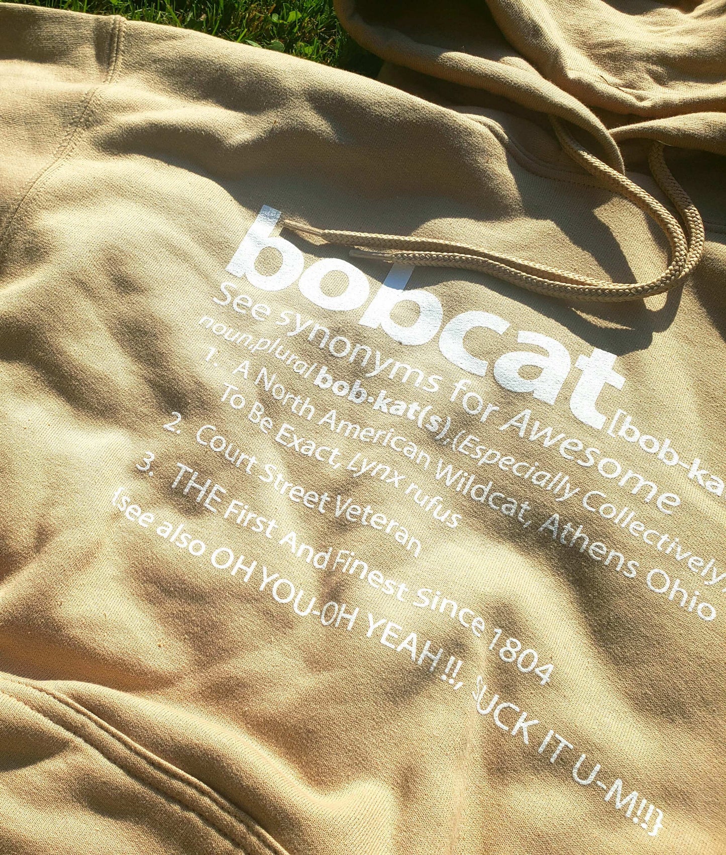 The Definition Of A Bobcat Hoodie (Sand)