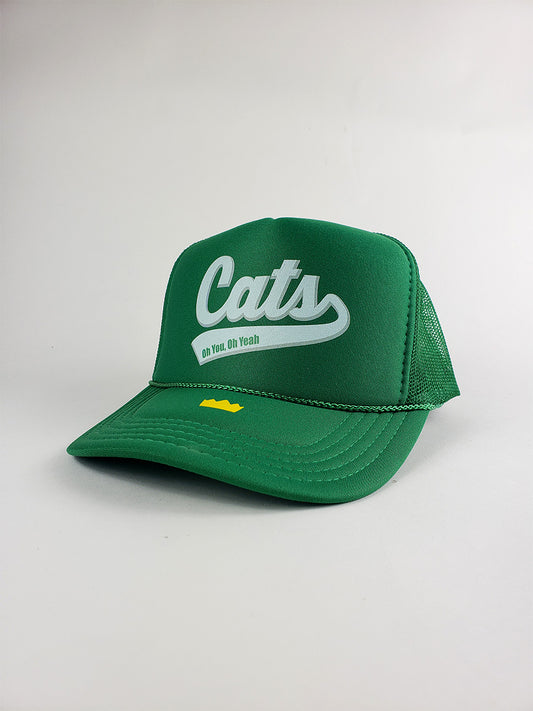 Cats Trucker Hat (Green)