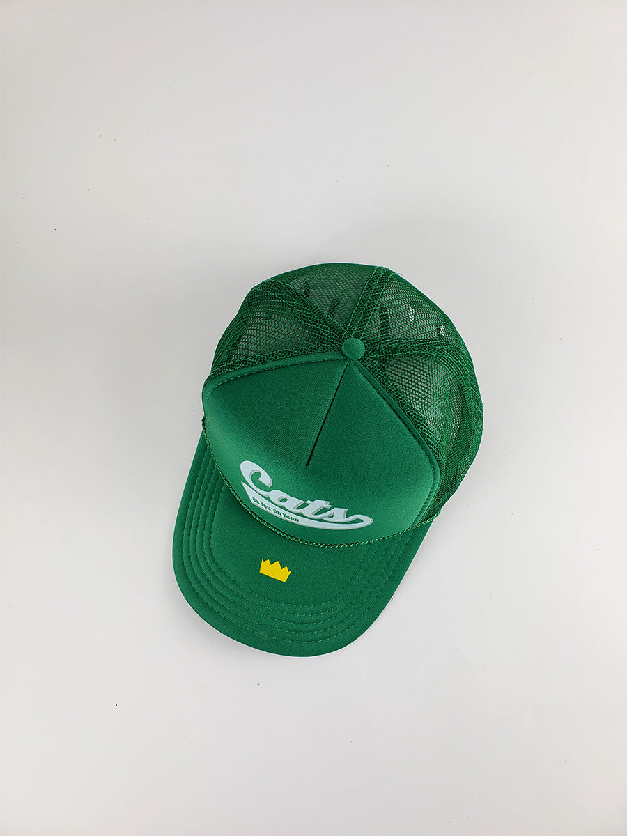 Cats Trucker Hat (Green)