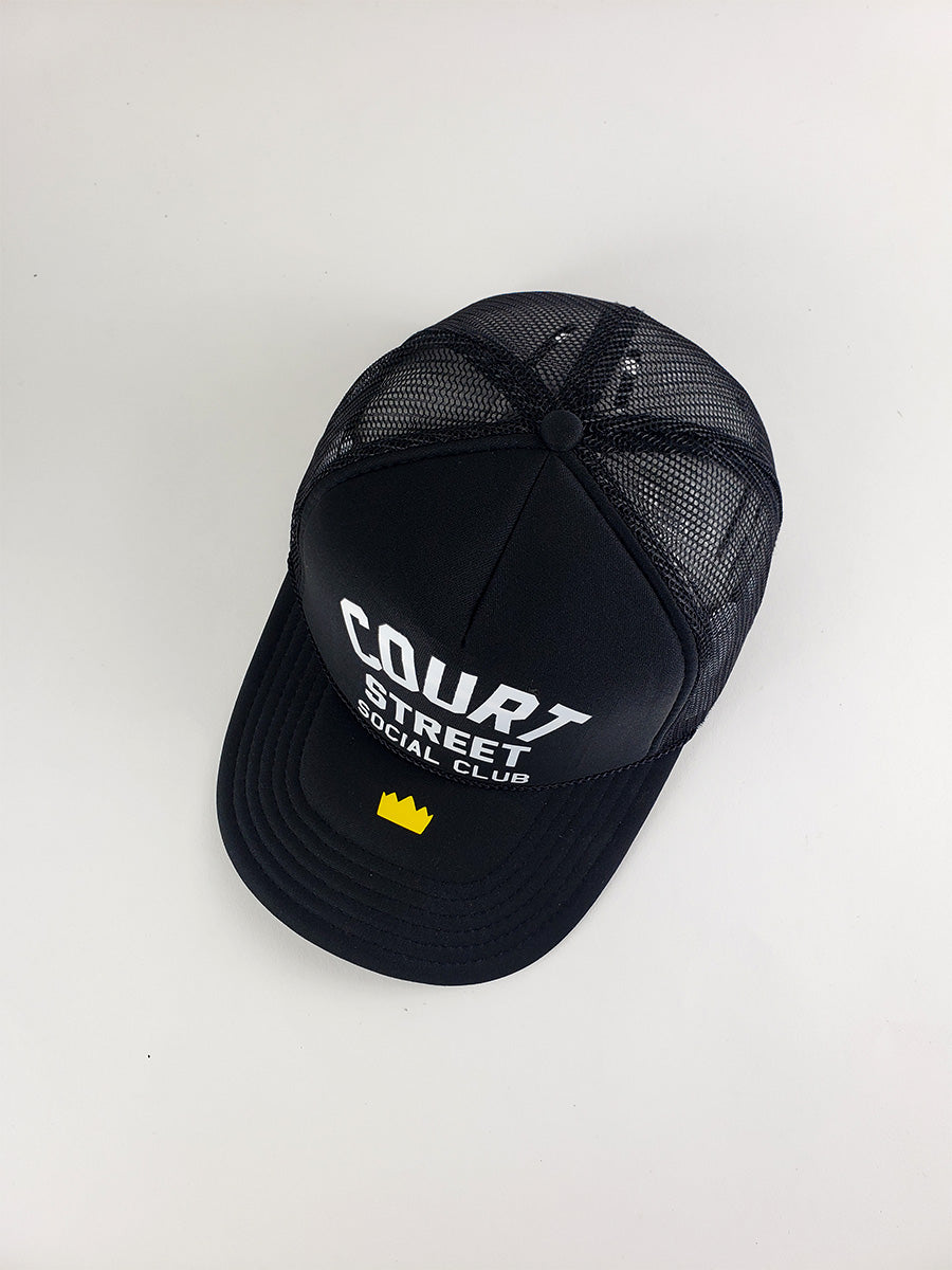 Court Street Social Club Trucker Hat (Black)