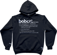 Load image into Gallery viewer, The Definition Of A Bobcat Hoodie (Black)
