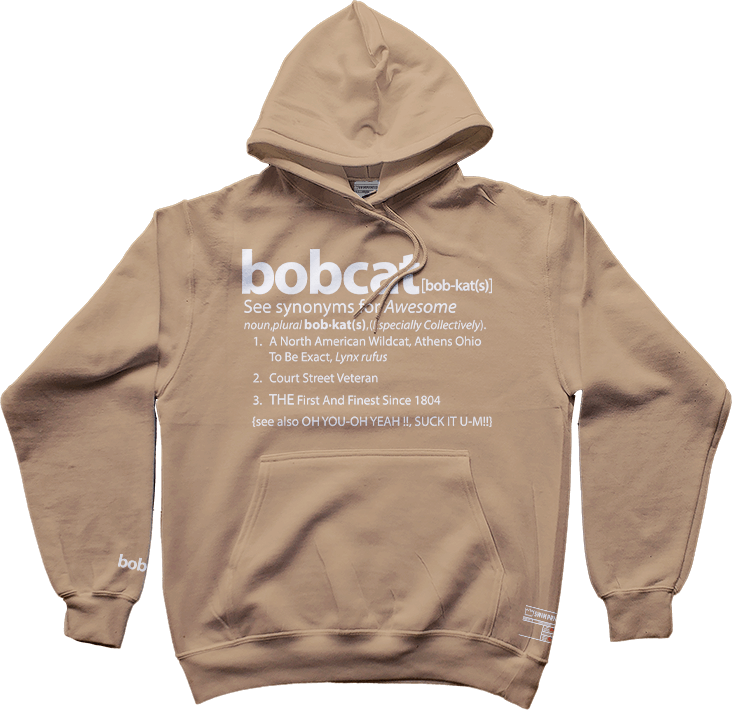 The Definition Of A Bobcat Hoodie (Sand)