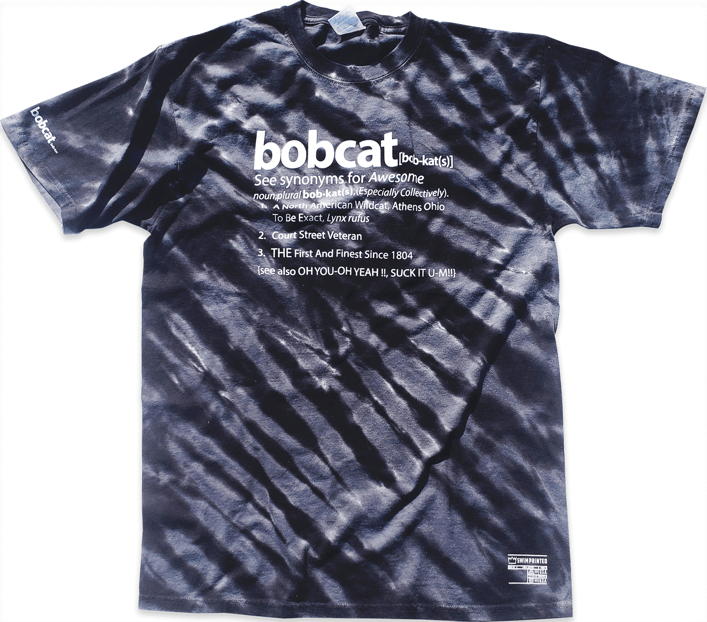 The Definition Of A Bobcat T-Shirt (Black Tie-Dye)